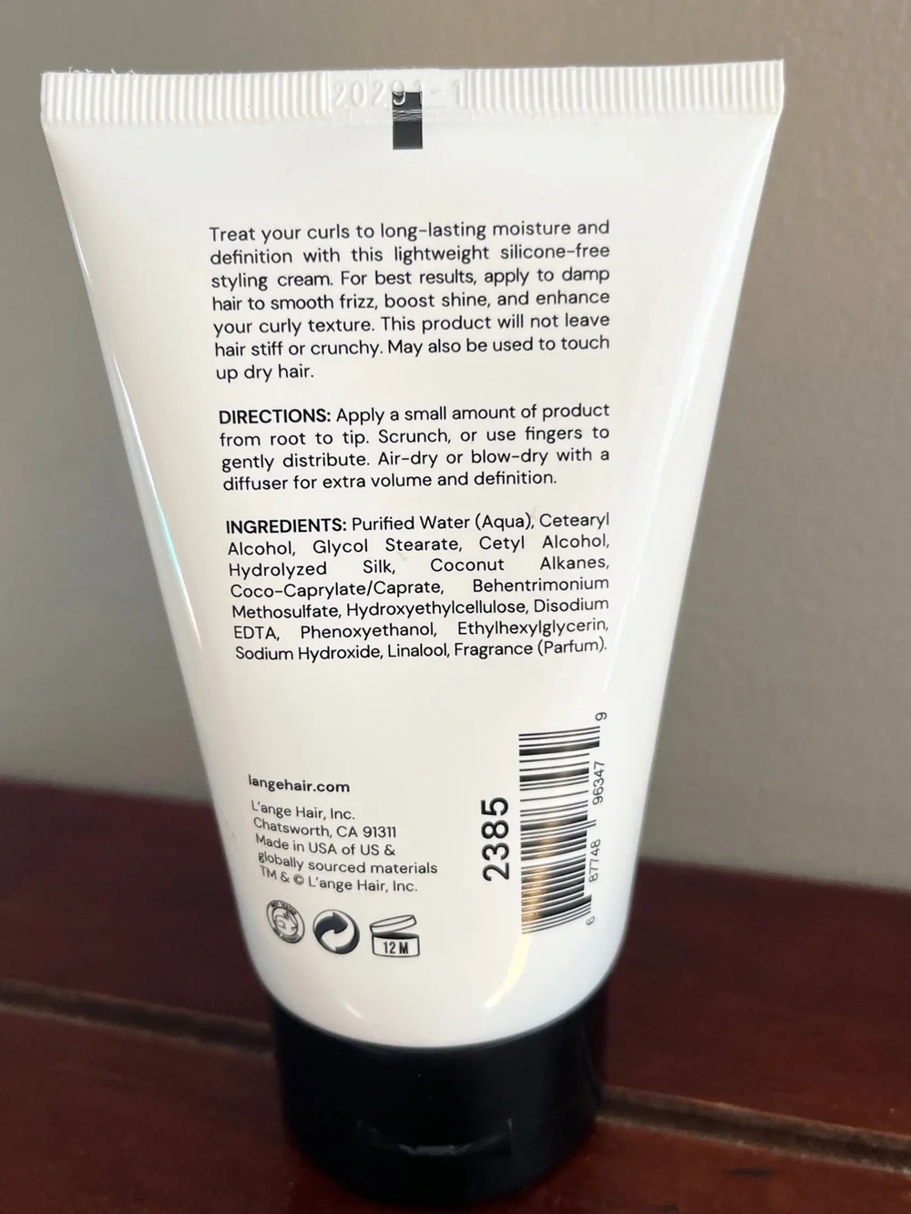 New Sealed L'Ange Curl Care Styling Cream 4 oz Moisture Definition Anti Frizz